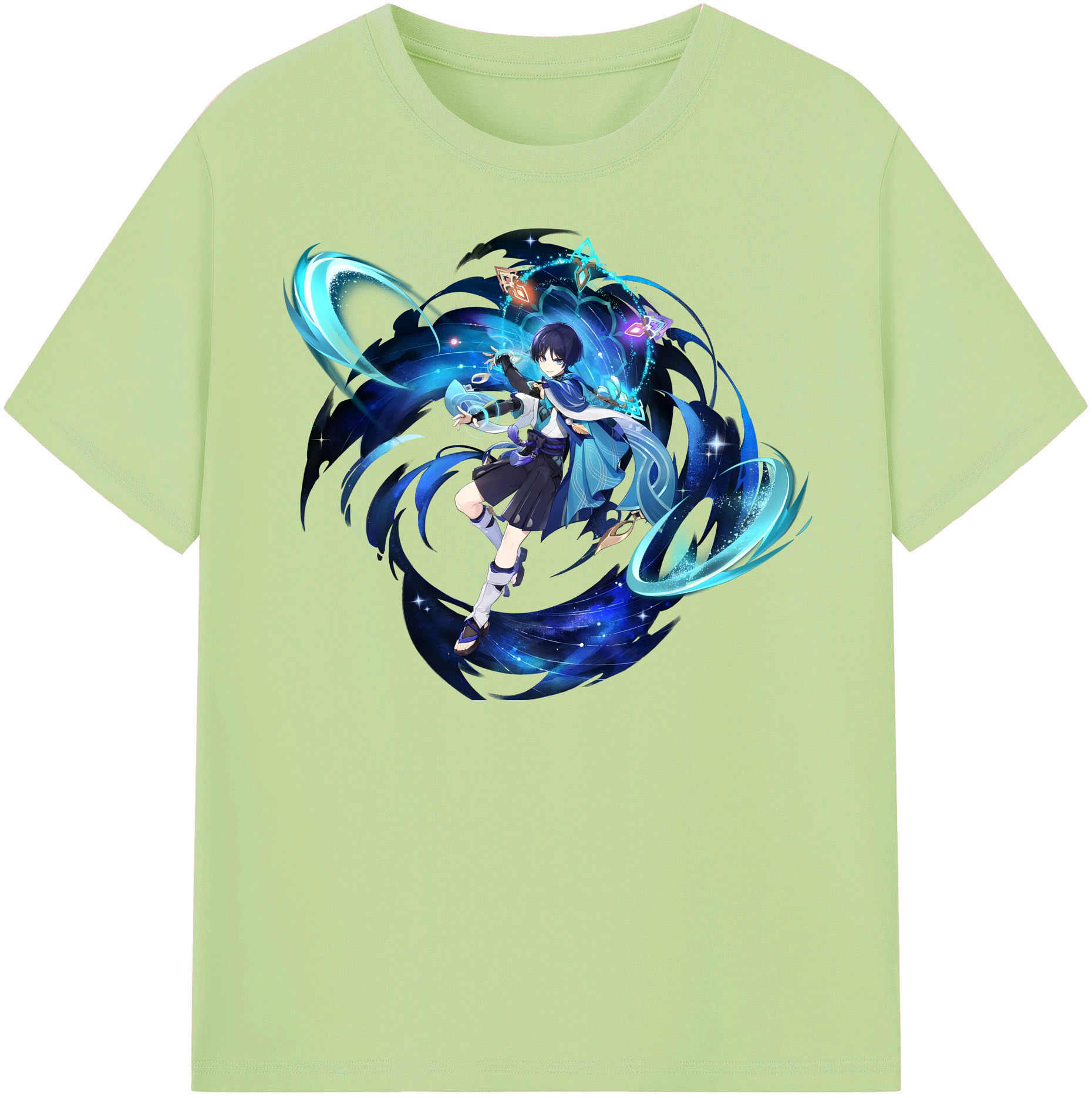 げんし神 さんペい genshin Sanpei 綿100％半袖Tシャツ（フロントプリント）